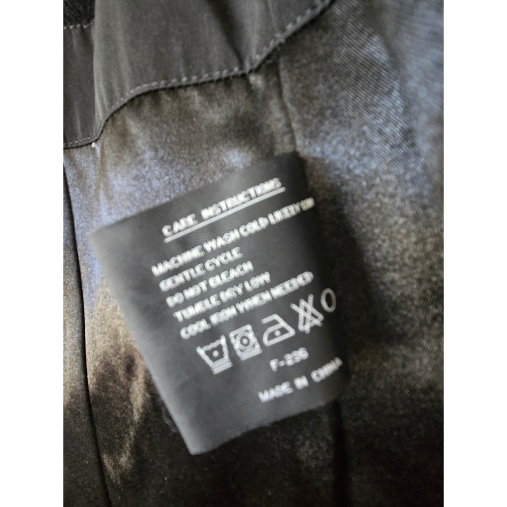 Fleet Street Ltd Black Rain Resistant Trench Coat Jacket Polyester Women's Med - Picture 5 of 16